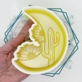 Crescent Moon with Sunflowers Freshie Mold