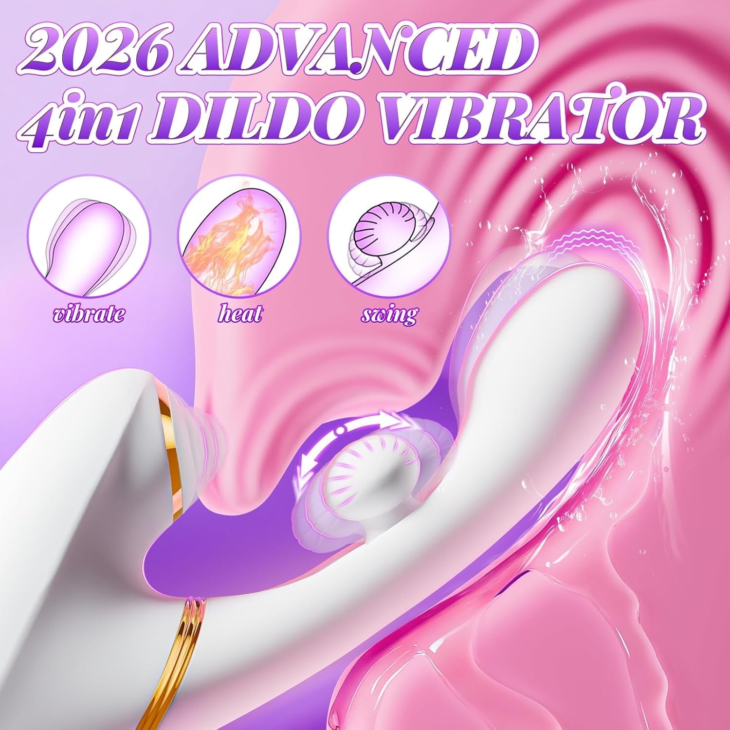 QuadPulse Heating Tapping Rabbit Vibrator