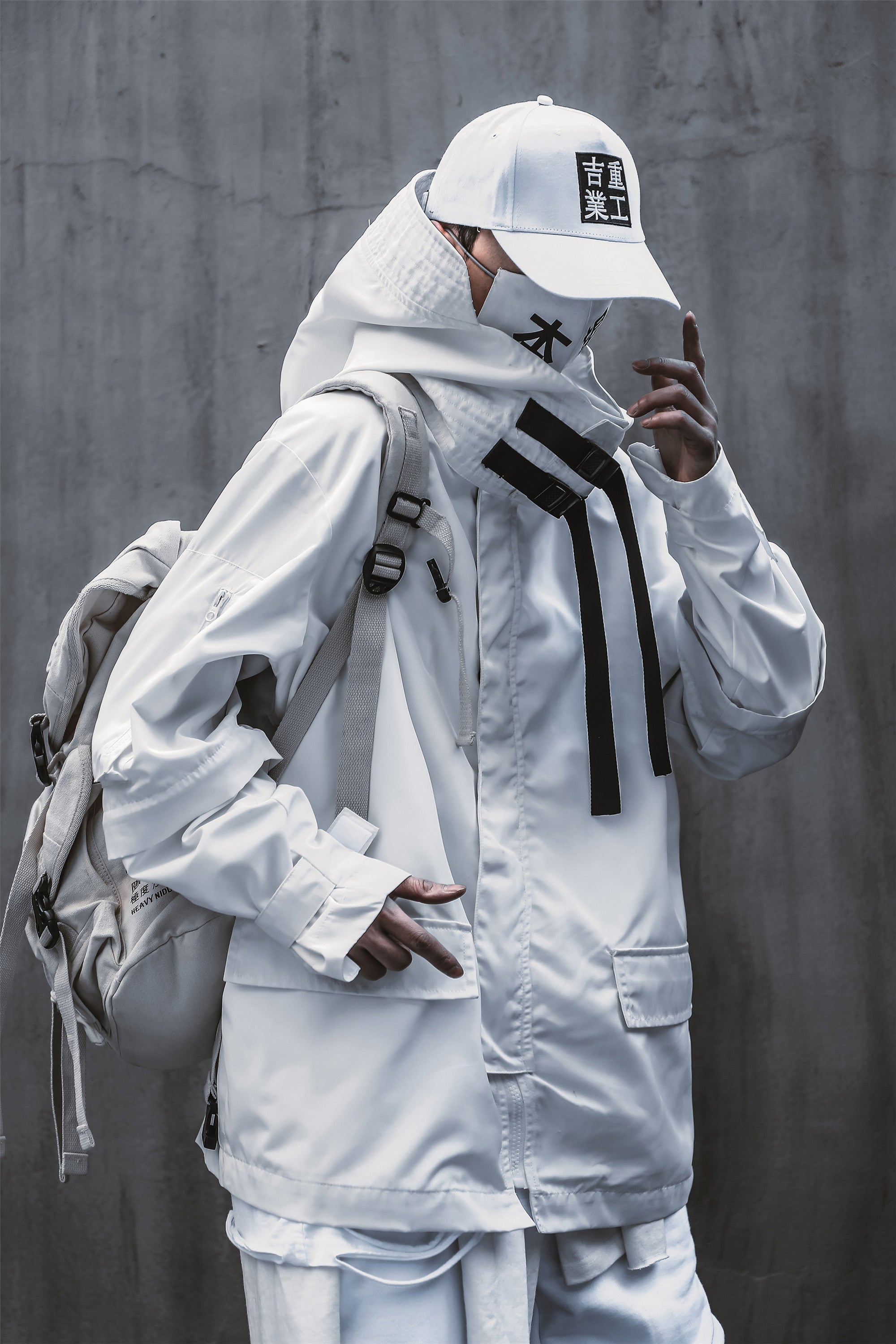 HiJ7 White Atom Bomb Jacket