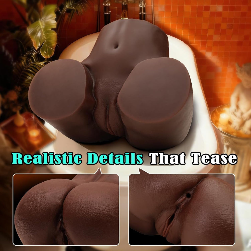 NoirCurve Ebony Sex Doll Torso Dual Channel TPE