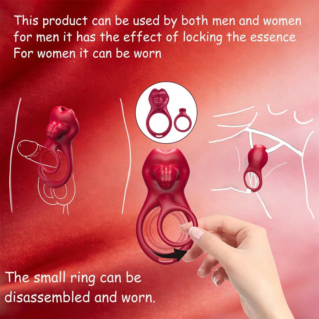 CrimsonSwitch Convertible Cock Ring Clit Stimulator App Control