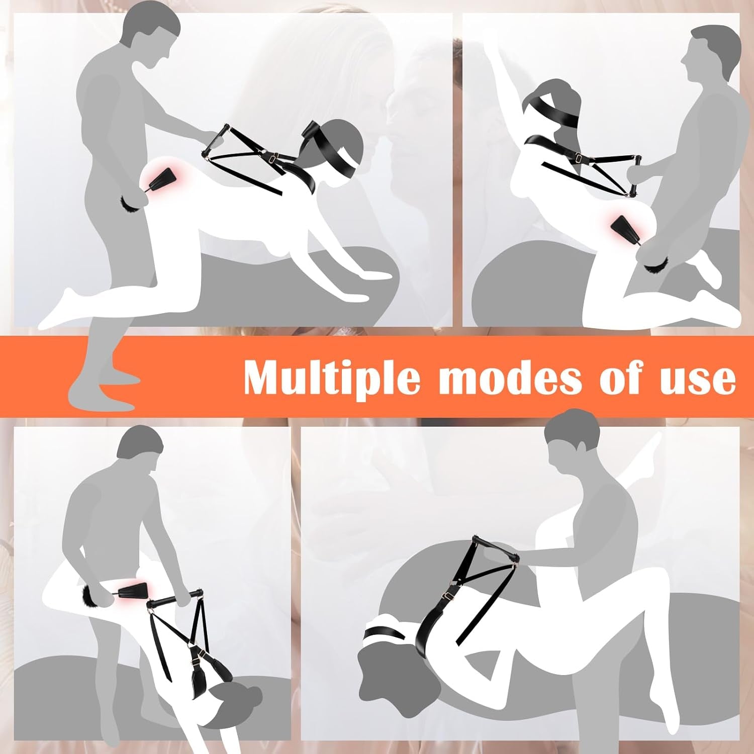 GripForm Doggy Style Sling Harness BDSM Kit Adjustable