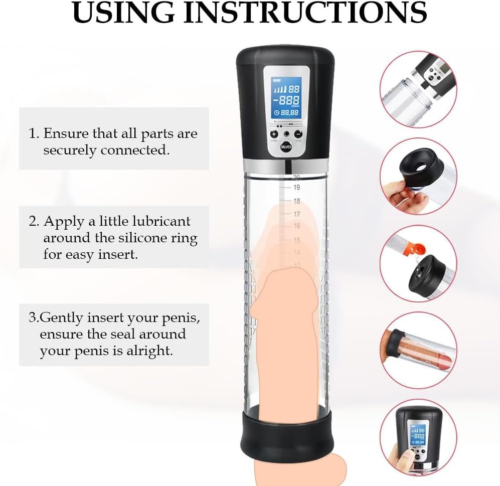 MaxLift Automatic Penis Pump with LED & 4 Modes
