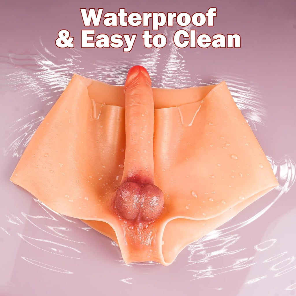 FlexSkin Strapless Silicone Dildo Panties 7 Inch