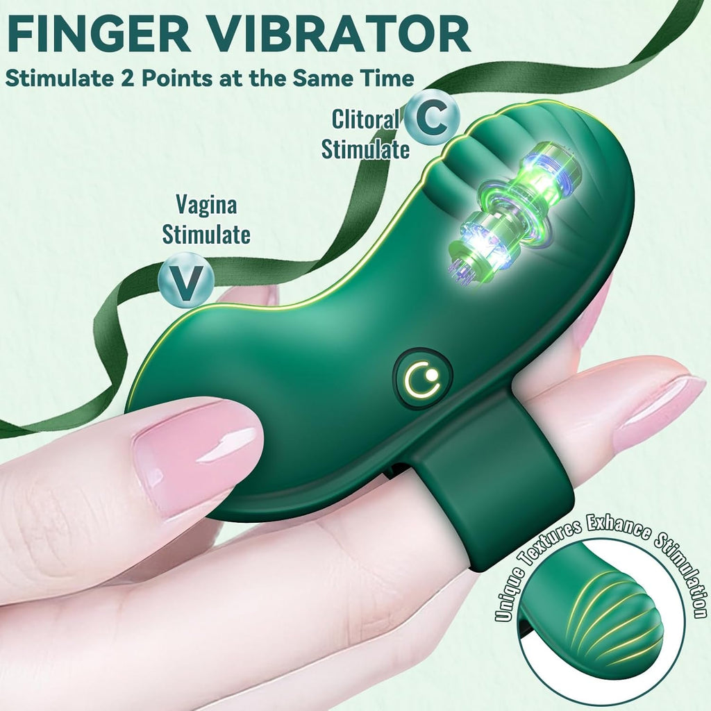 VelouraX Finger Vibrator 10 Modes Waterproof Mini