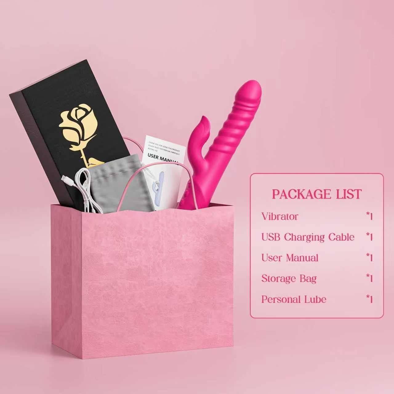 CeraThrust Rabbit Vibrator 7 Thrust 7 Modes Waterproof