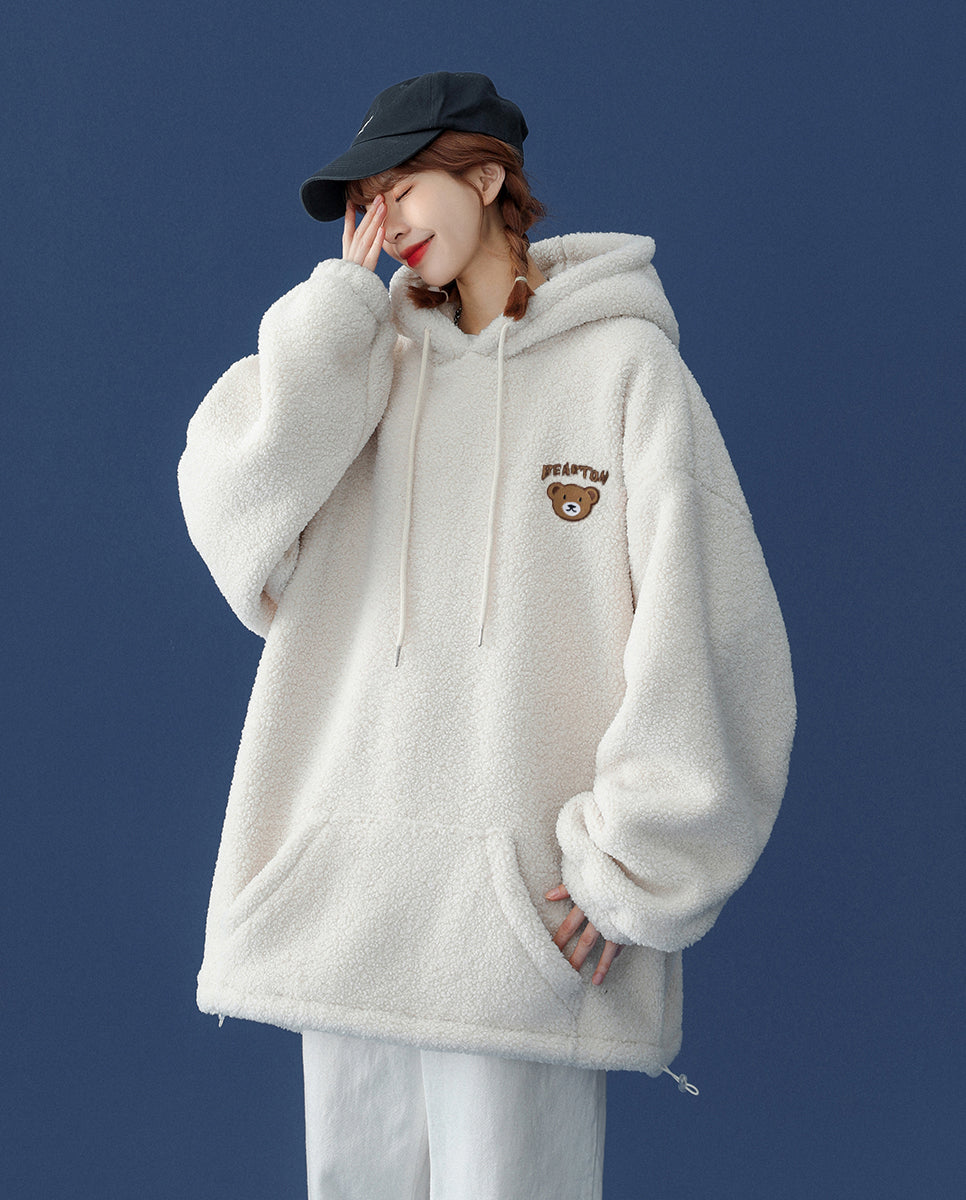 Women's Furry Teddy Bear Hoodie
