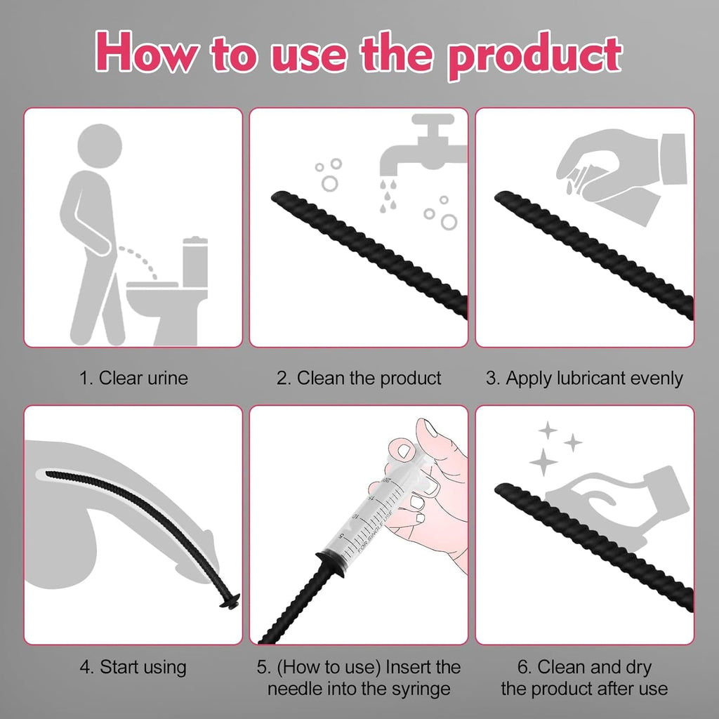 DualPath 5PCS Urethral Sounds Silicone Dilator Set