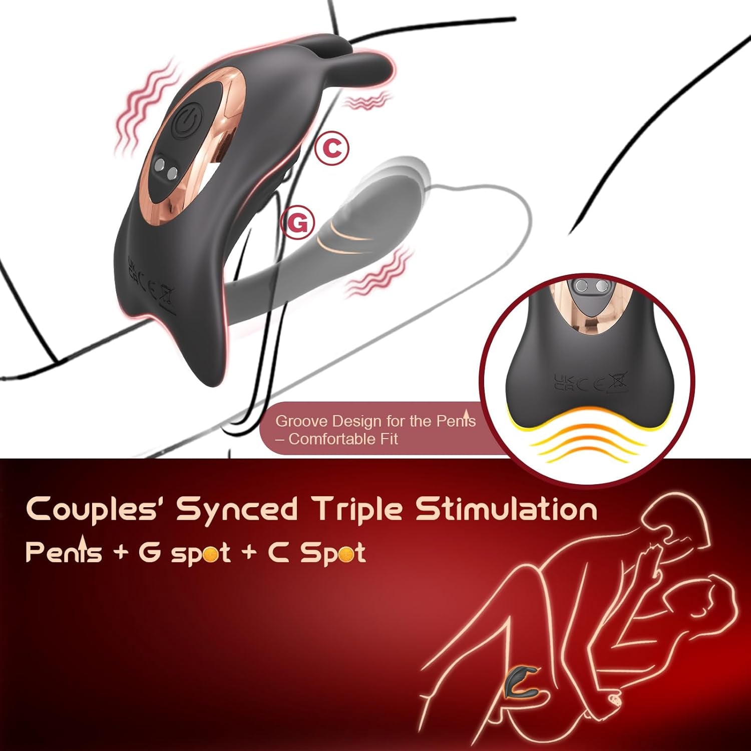 NoirRabbit Rabbit Wearable Couple Vibrator App Control