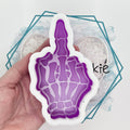 Skeleton Middle Finger Freshie Mold