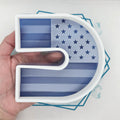 C with Flag Freshie Mold