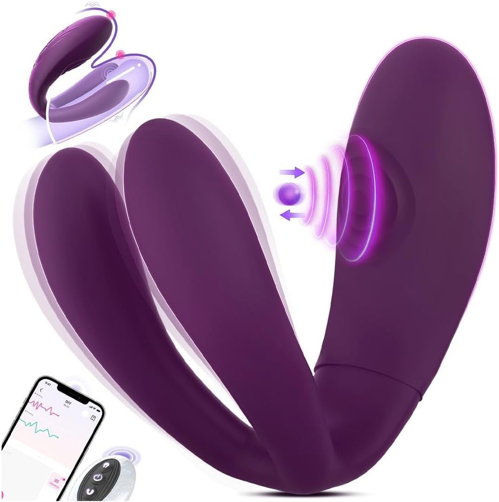 TapFusion Double Wearable Vibrator 10 Tapping 10 Modes