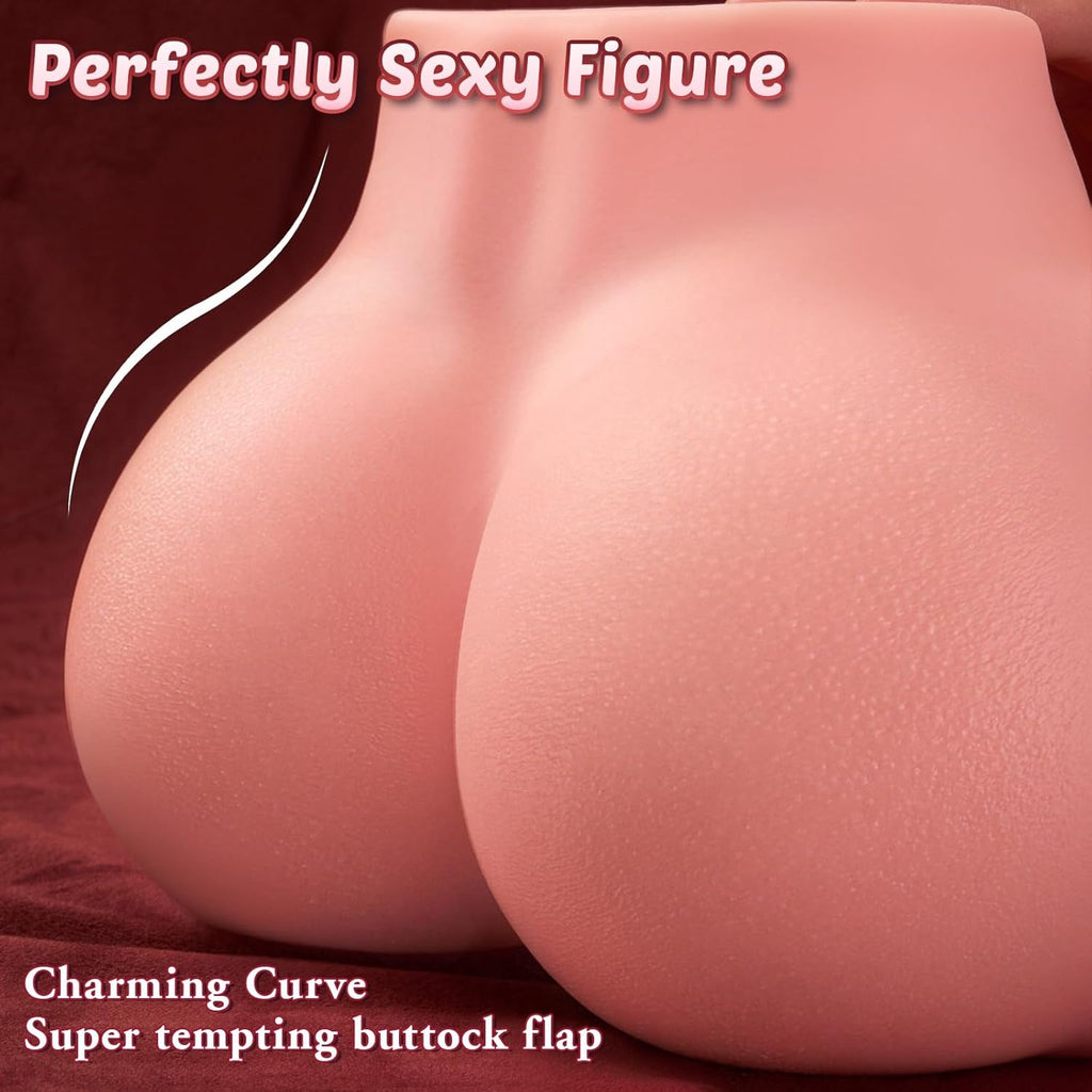 GripCoreX Dual Channel Sex Doll Stroker with Support Ring