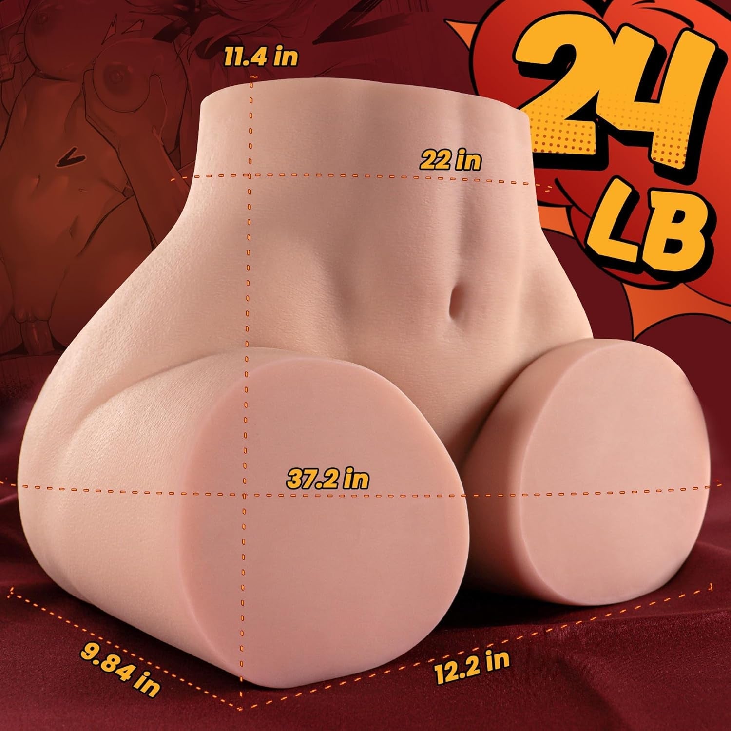 UltraMass Heavyweight Dual Channel Stroker Sex Doll 24LB