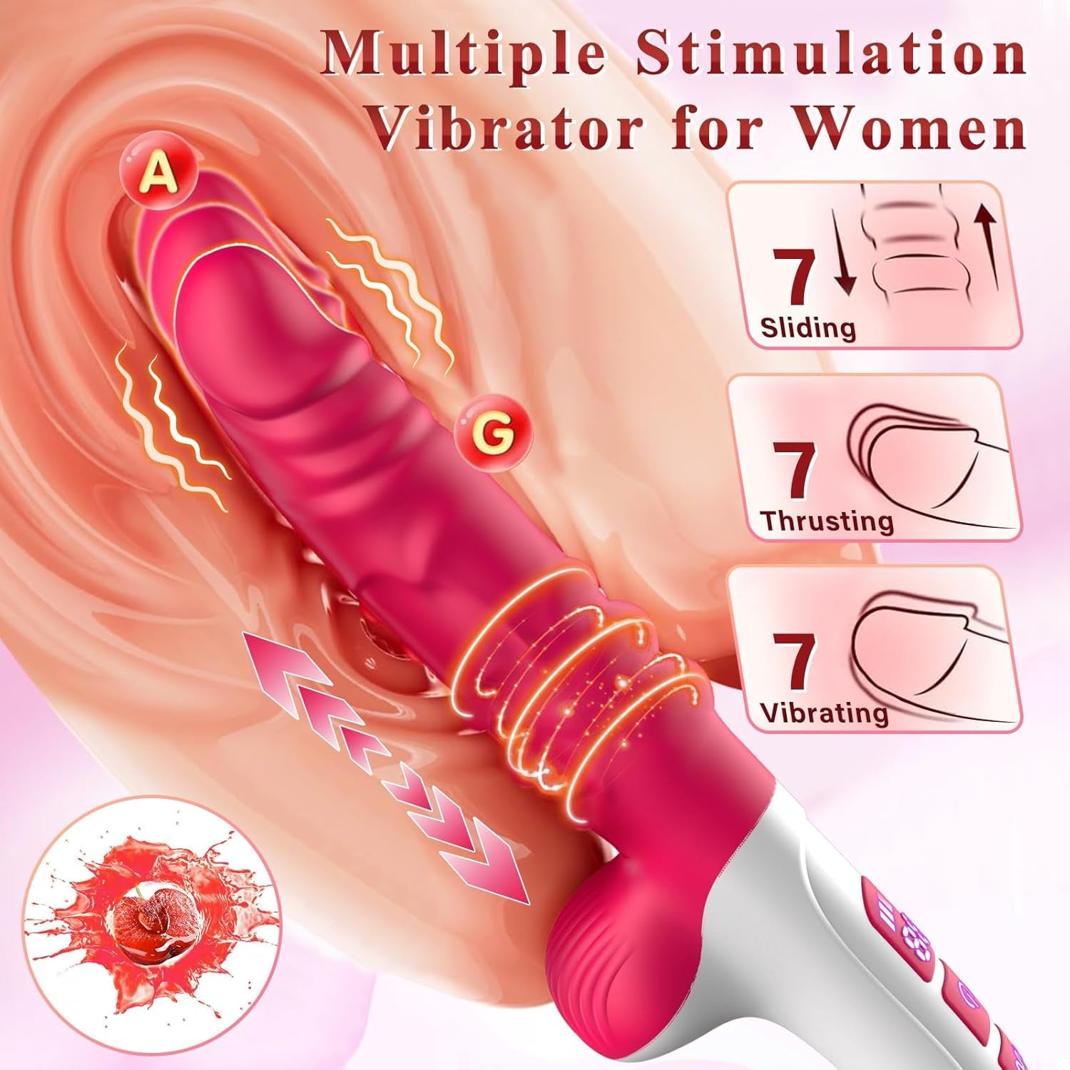 GlideCore 2-in-1 Thrusting Dildo Sex Machine