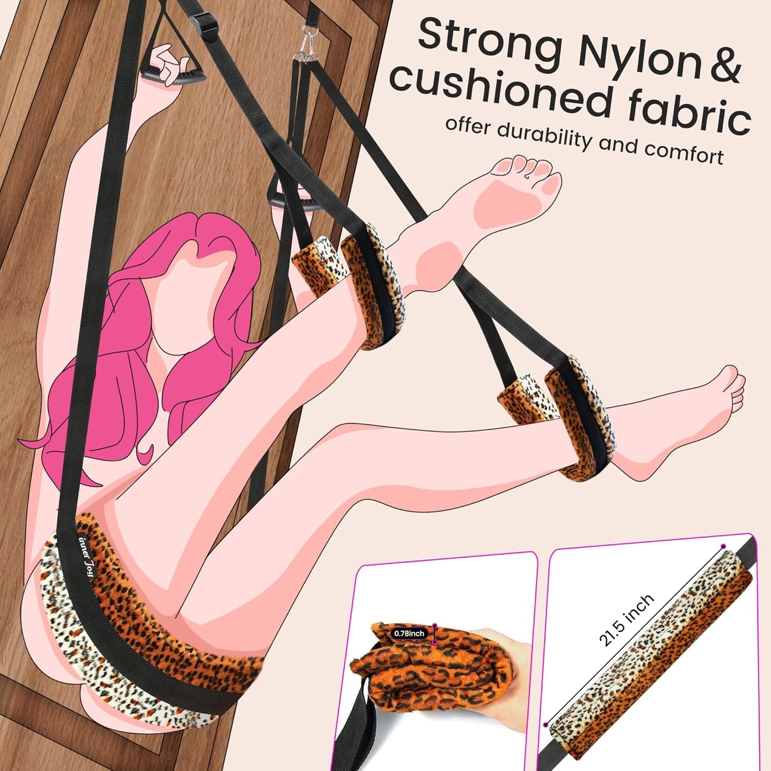 VelarynX Door Sex Swing Adjustable Cushion 330lb