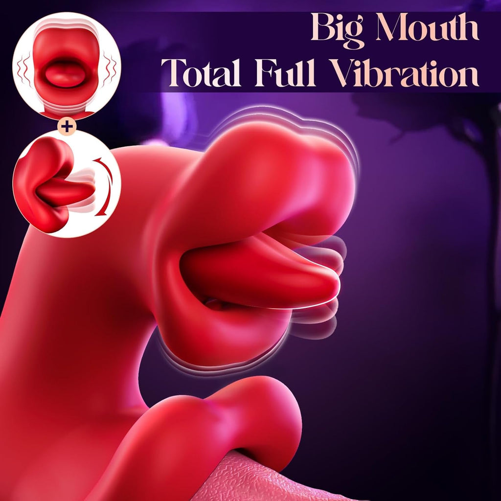 ElyraSwing Tongue Rabbit Vibrator 9 Modes G-Spot Toy