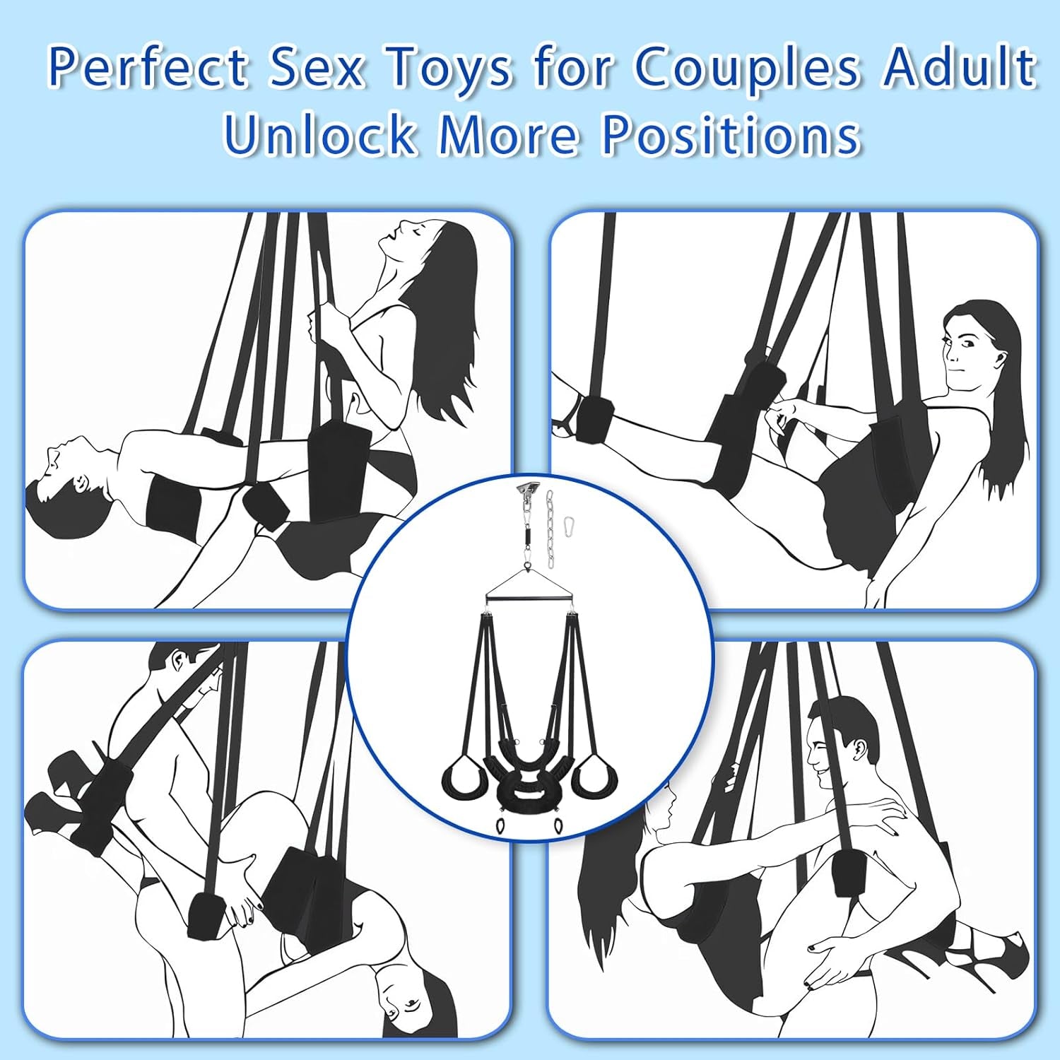 TitanOrbit 360° Ceiling Sex Swing 1000lb