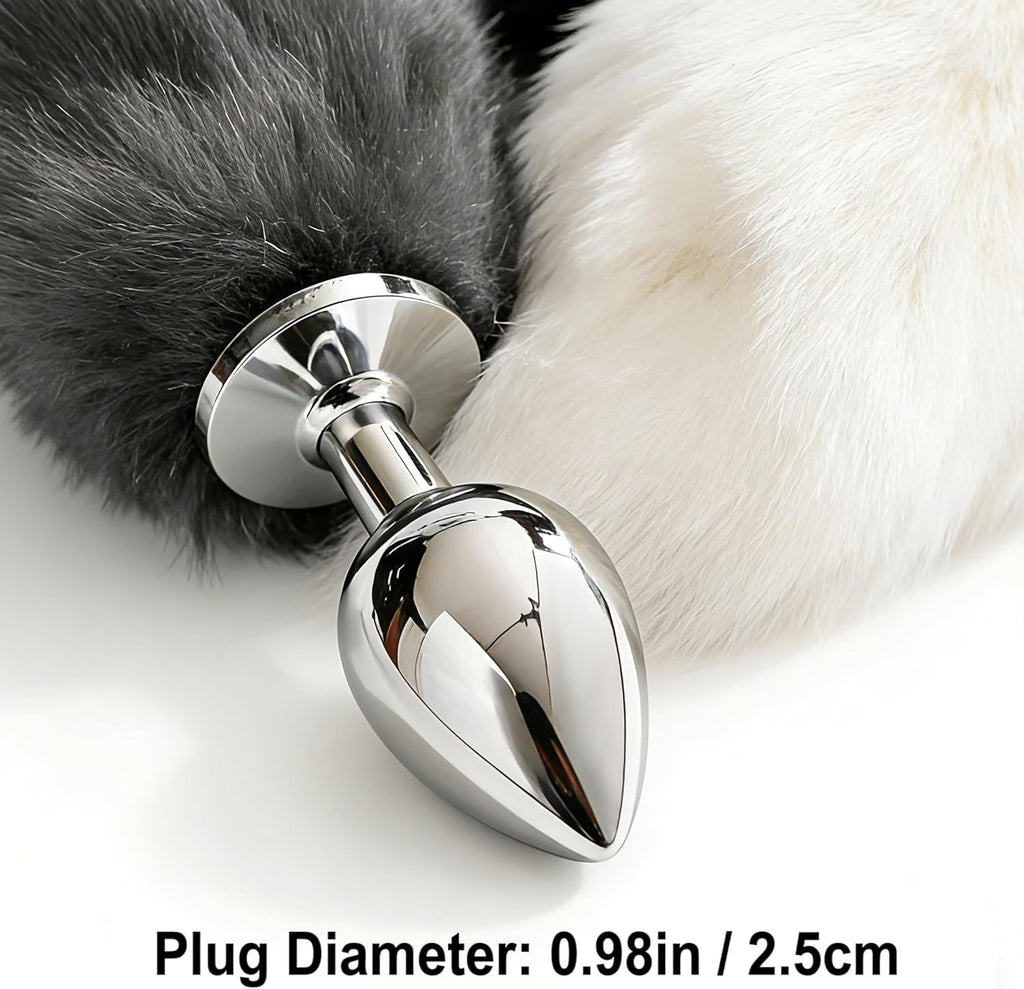 FoxyLuxe Fox Tail Butt Plug with Detachable Tail