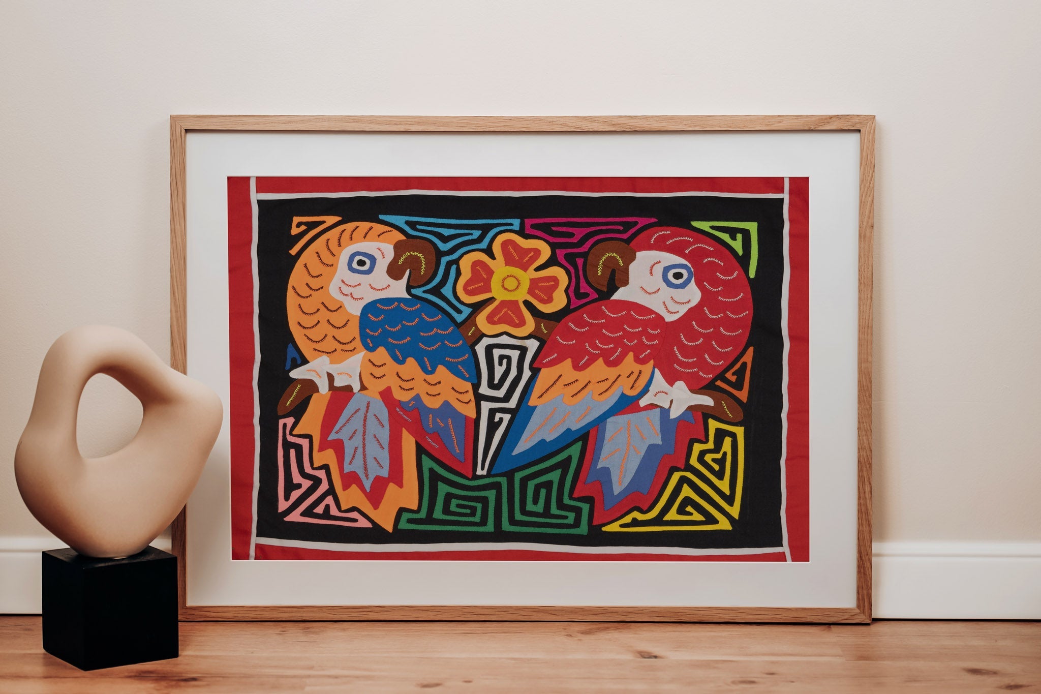 Orange and Red Fantasy Parrot Bird Mola