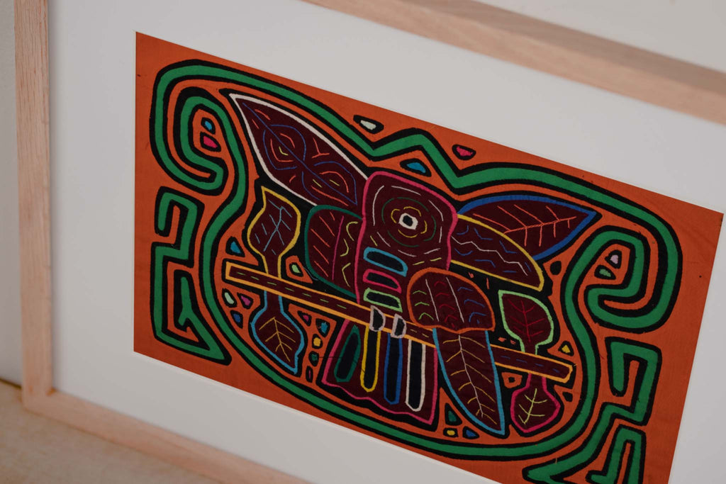 Orange Green Violet Toucan Parrot Bird Mola