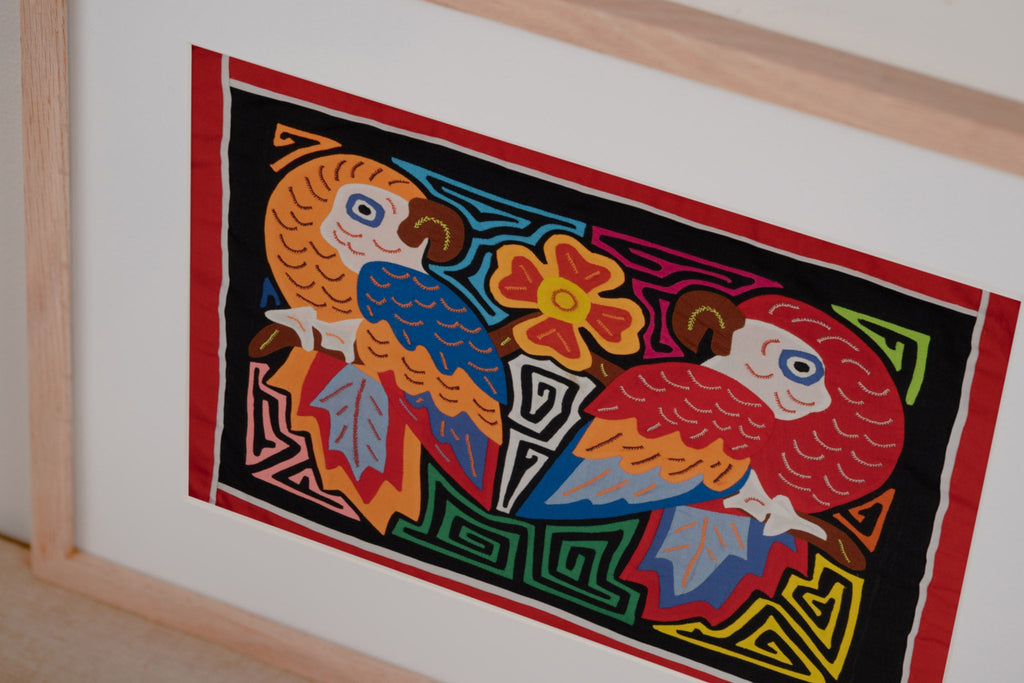 Orange and Red Fantasy Parrot Bird Mola