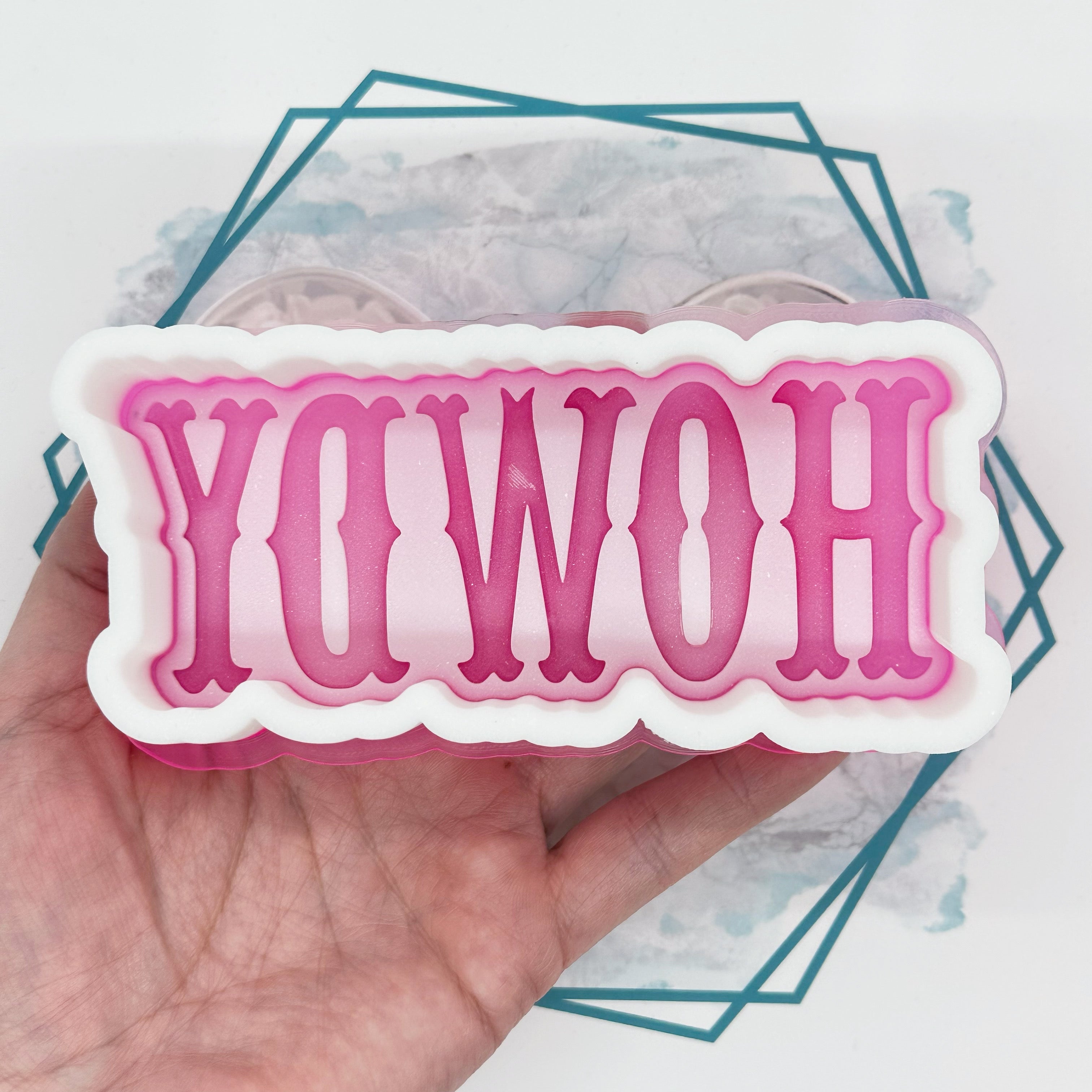 Howdy (Western Font) Freshie Mold