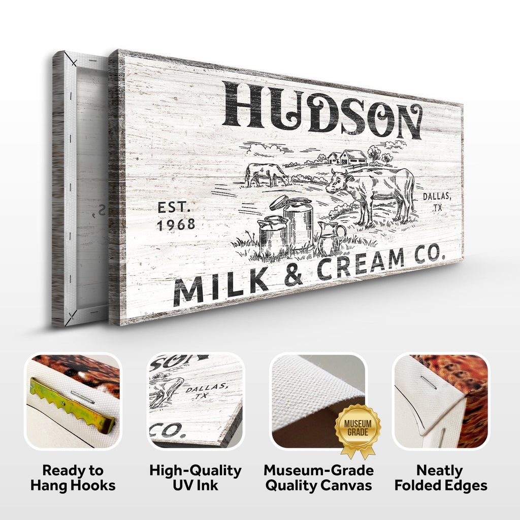 Personalized Milk & Cream Co Sign II