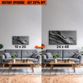 Upgrade Your 20x10 Inches 'Black Minimalist Wall Art' Canvas To 48x24 Inches