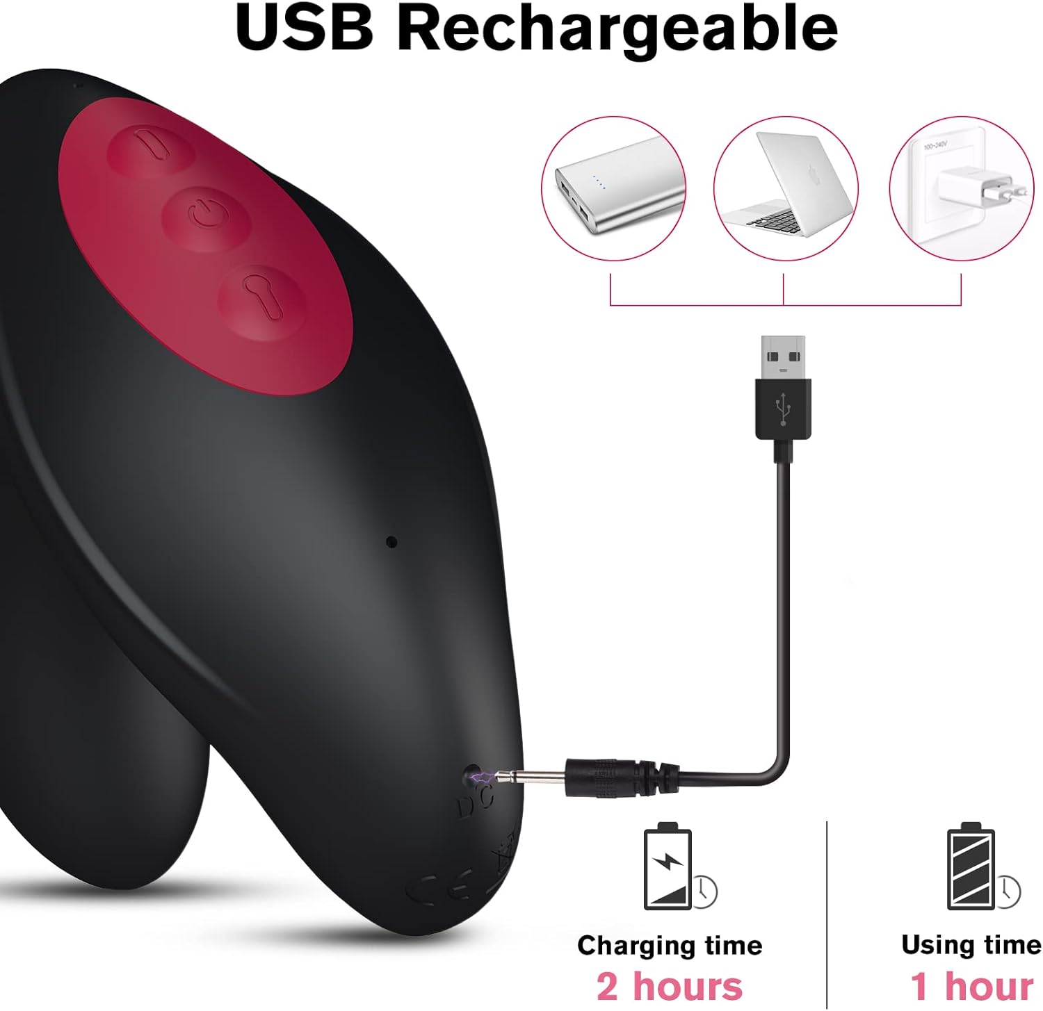 Expandable Inflatable Anal Vibrator