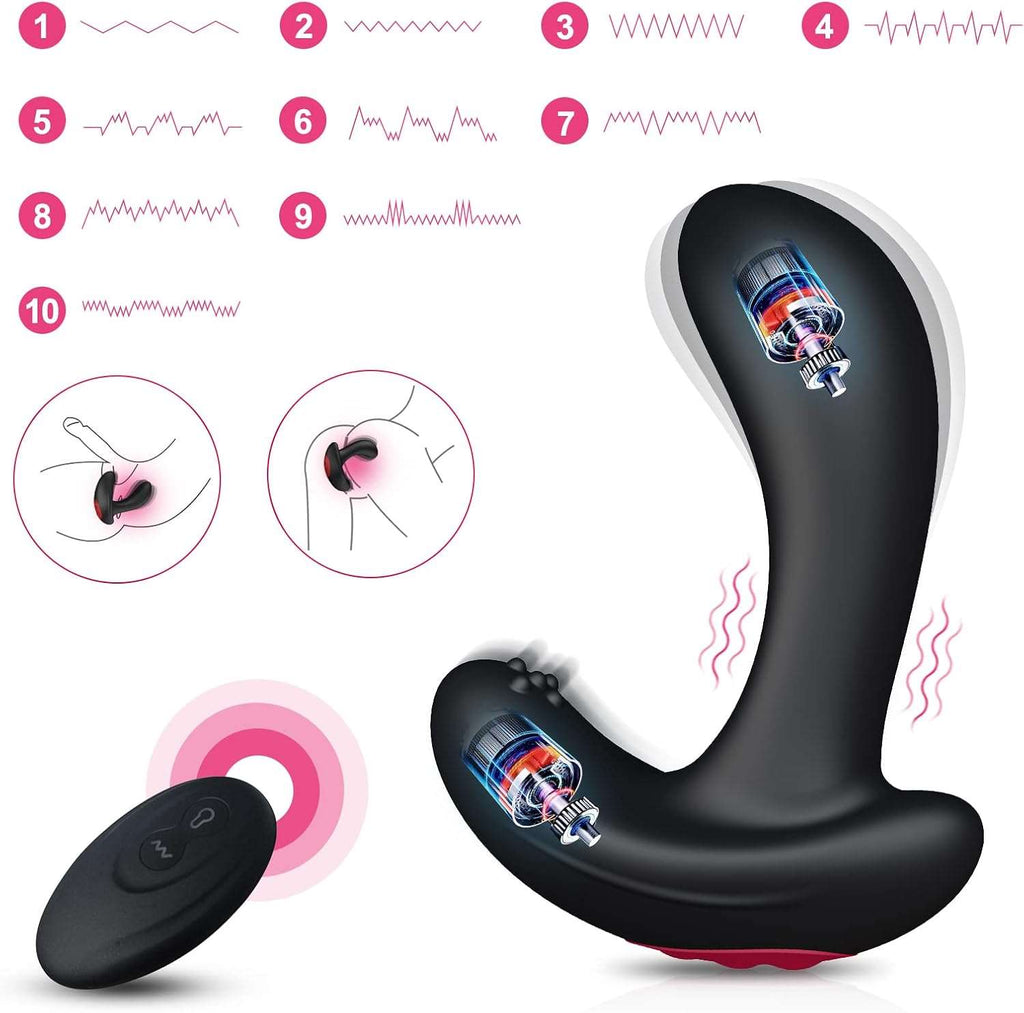 Expandable Inflatable Anal Vibrator