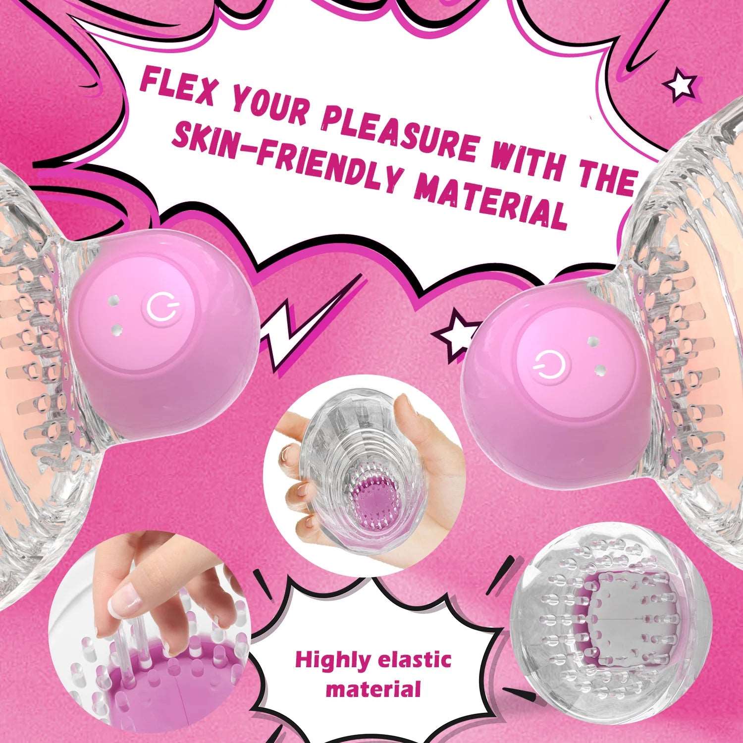 Remote-Controlled Vibration Nipple Teasers