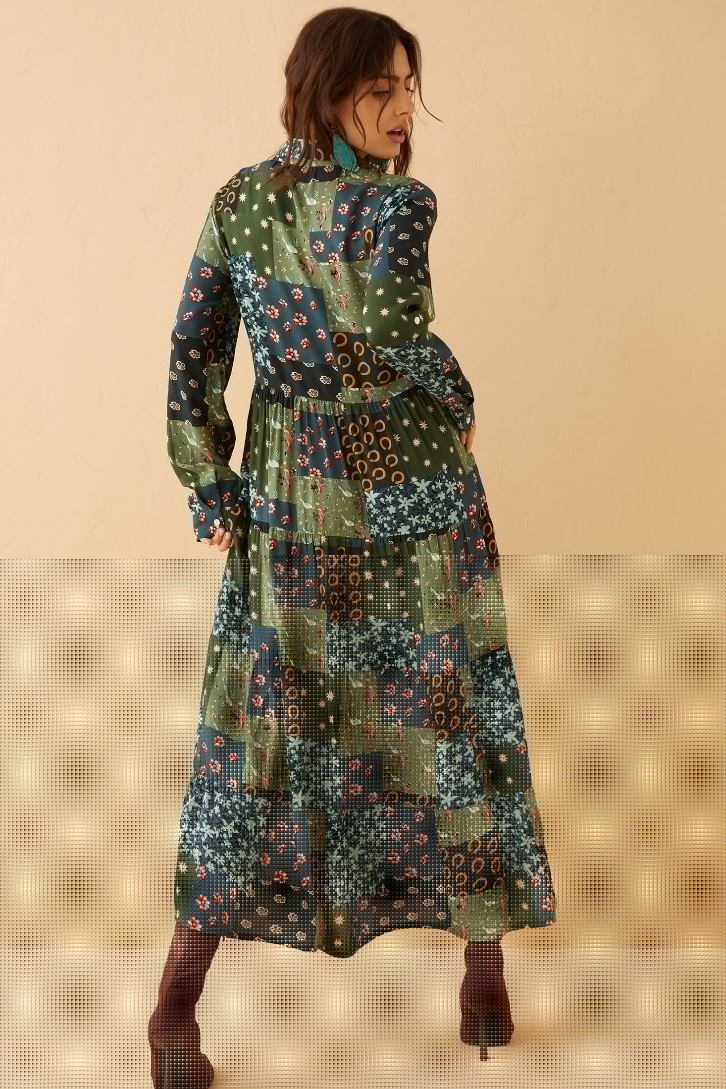Julianna Colorblock Drop Waist Dress