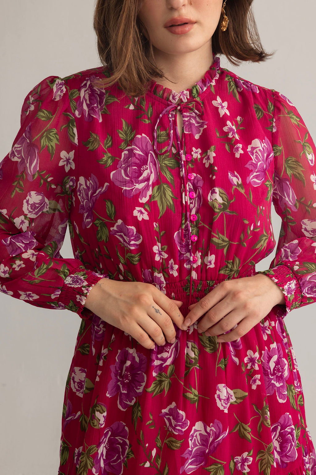 Fleur de Dusk Dress in Pink
