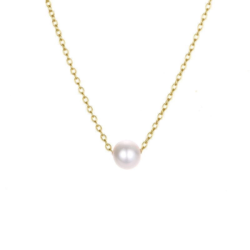 Pearl Pendant Choker Necklace