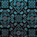 Bandana Foil Printed Spandex Fabric | Blue Moon Fabrics
