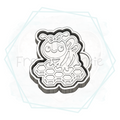 Bee on Honeycomb Freshie Mold