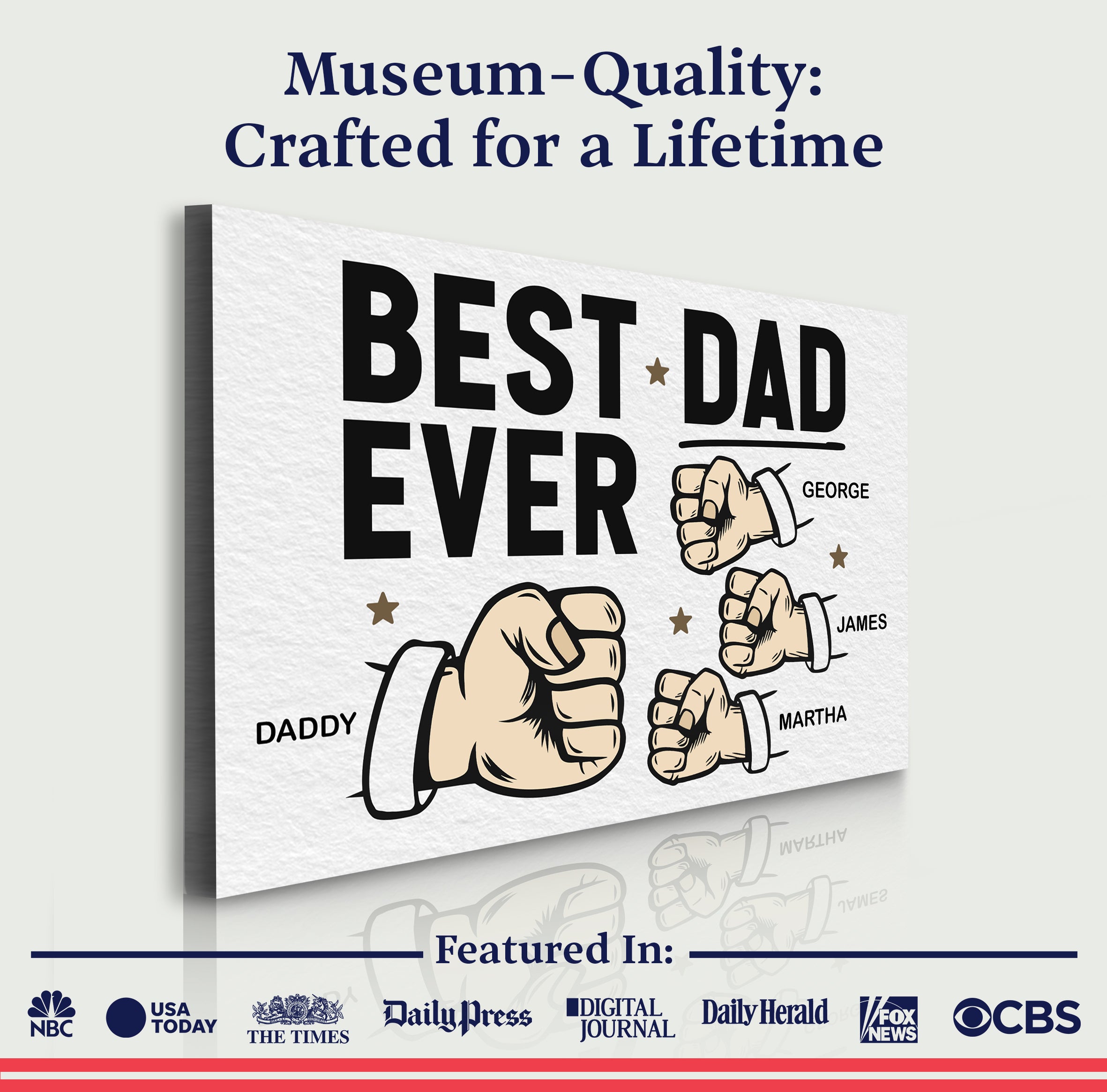 Best Dad Ever Father's Day Gift Sign