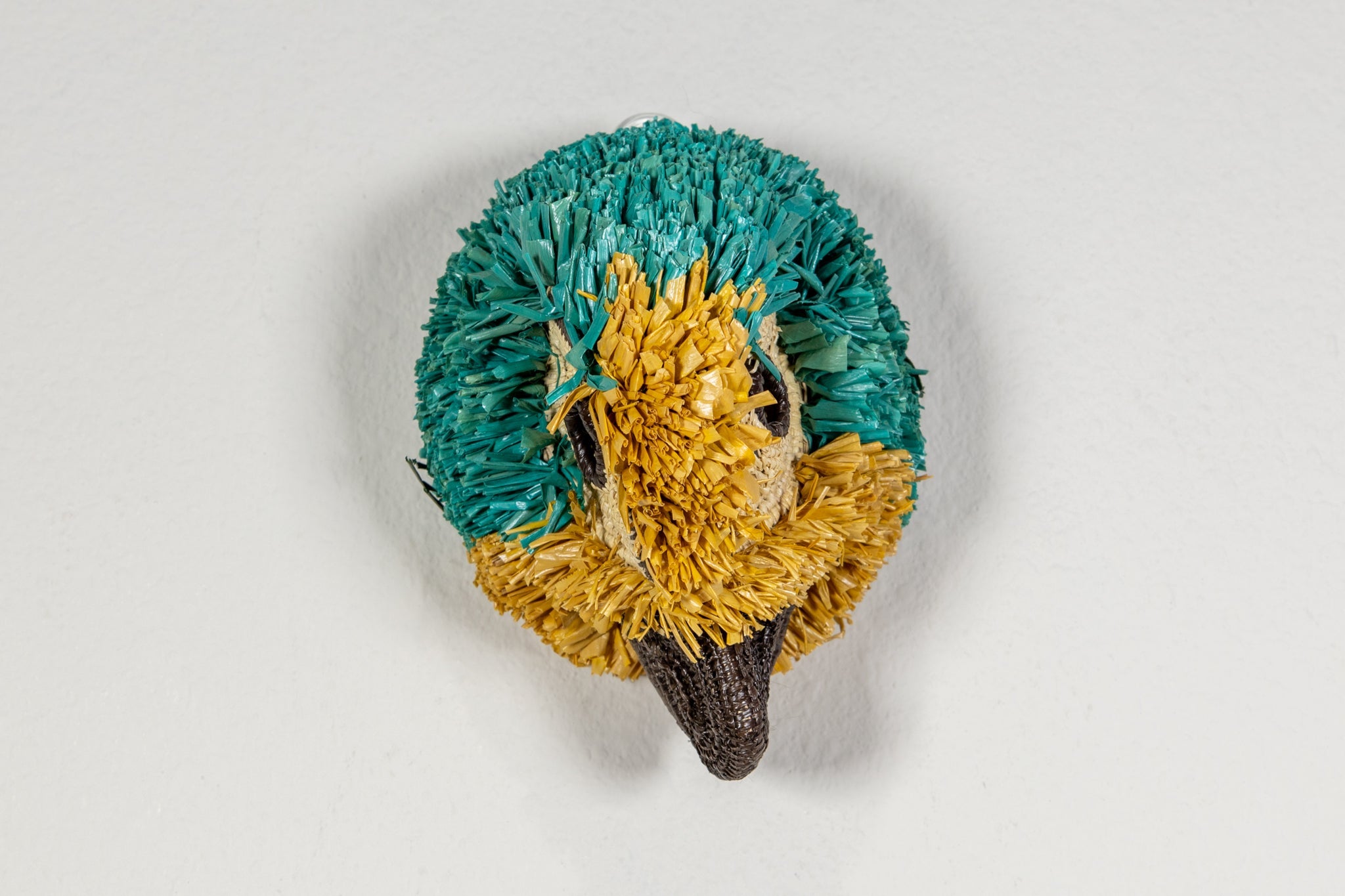 Teal and Yellow Macaw Mask