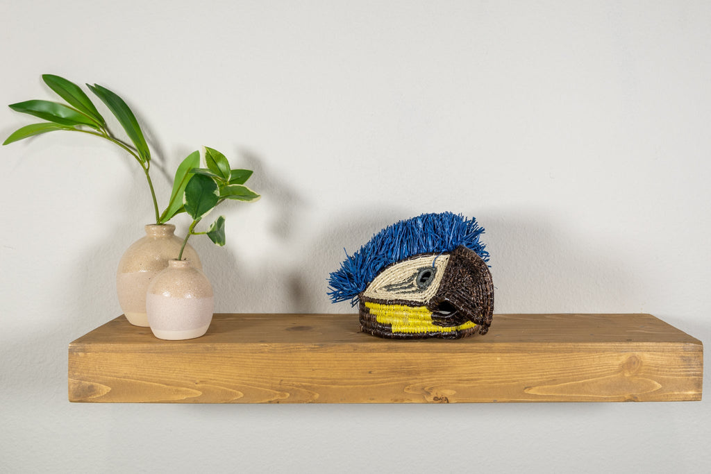 Blue Military Macaw Bird Mask
