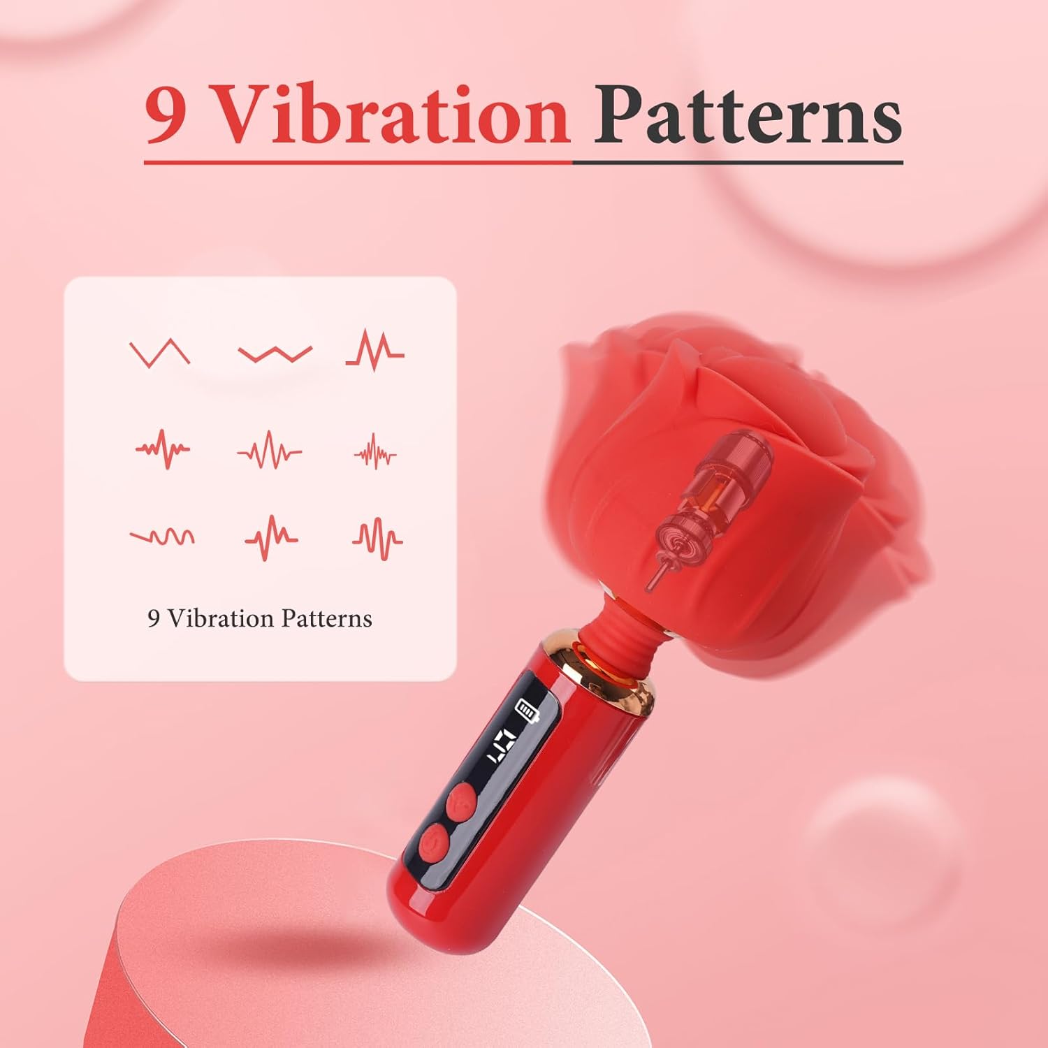 PowerRose Petal Wand Clitoris Vibrator