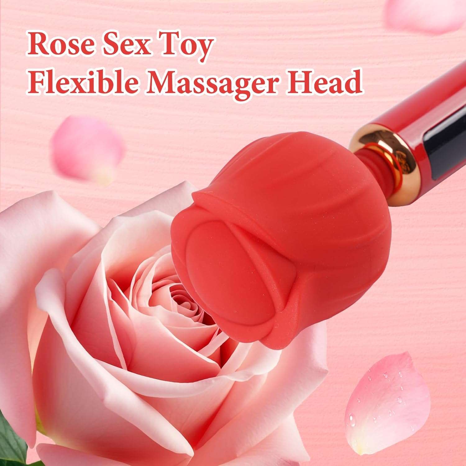PowerRose Petal Wand Clitoris Vibrator