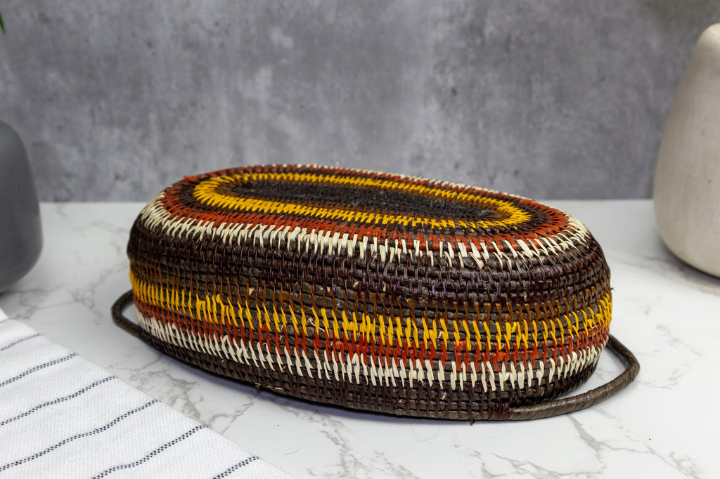 Rainforest Woven Basket Bowl