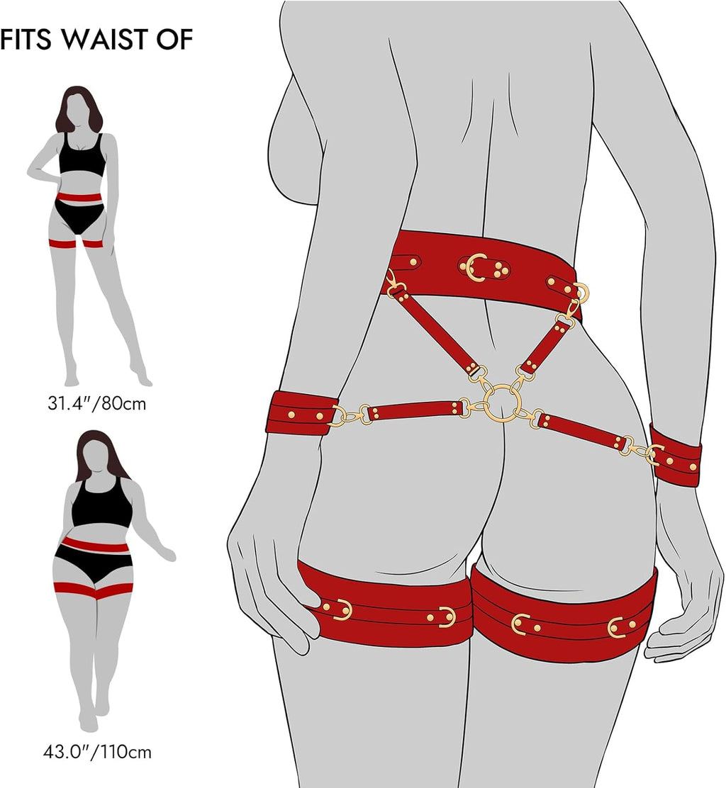 6-Piece Complete BDSM Restraint Set