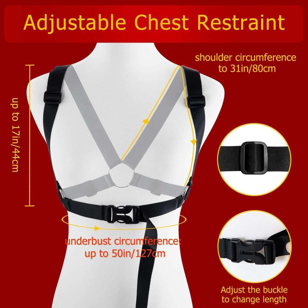 Triple-Point BDSM Restraint Set for Chest, Hands & Ankles