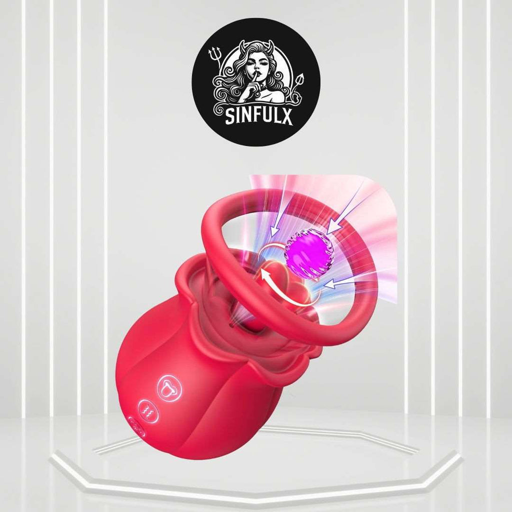 Blooming Rose Clitoral Suction Vibrator