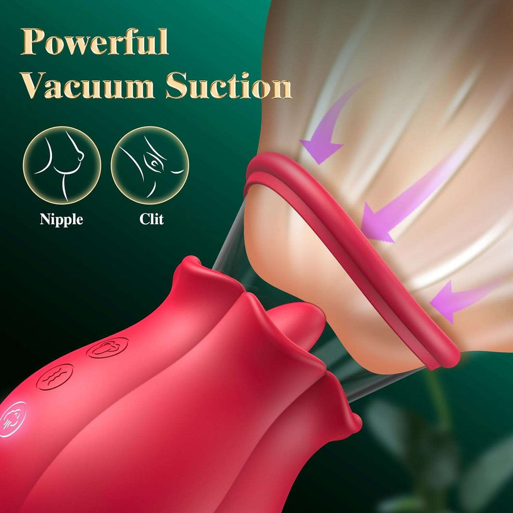 Blooming Rose Clitoral Suction Vibrator