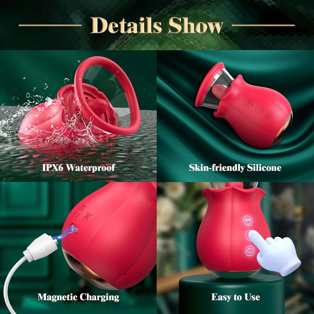 Blooming Rose Clitoral Suction Vibrator