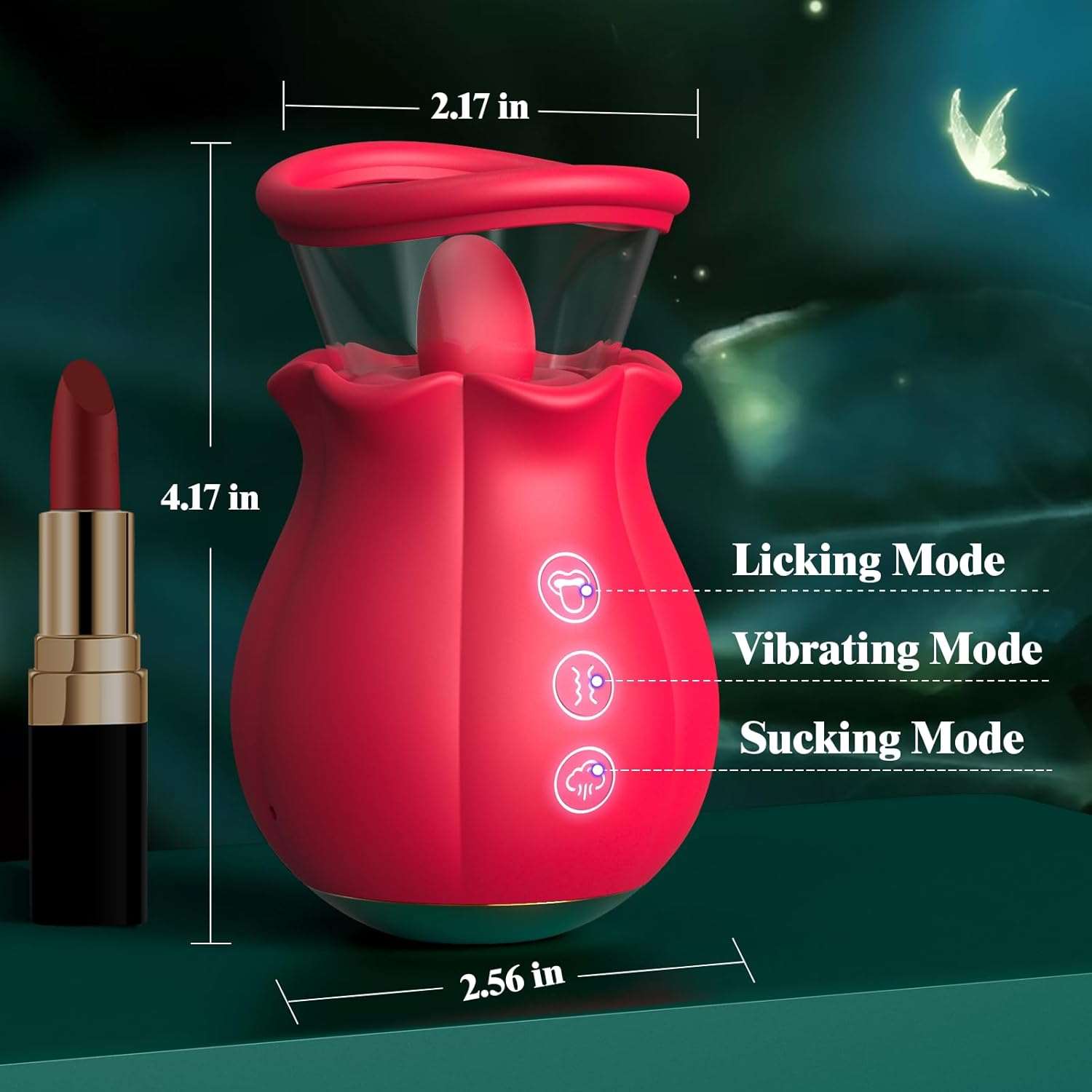 Blooming Rose Clitoral Suction Vibrator