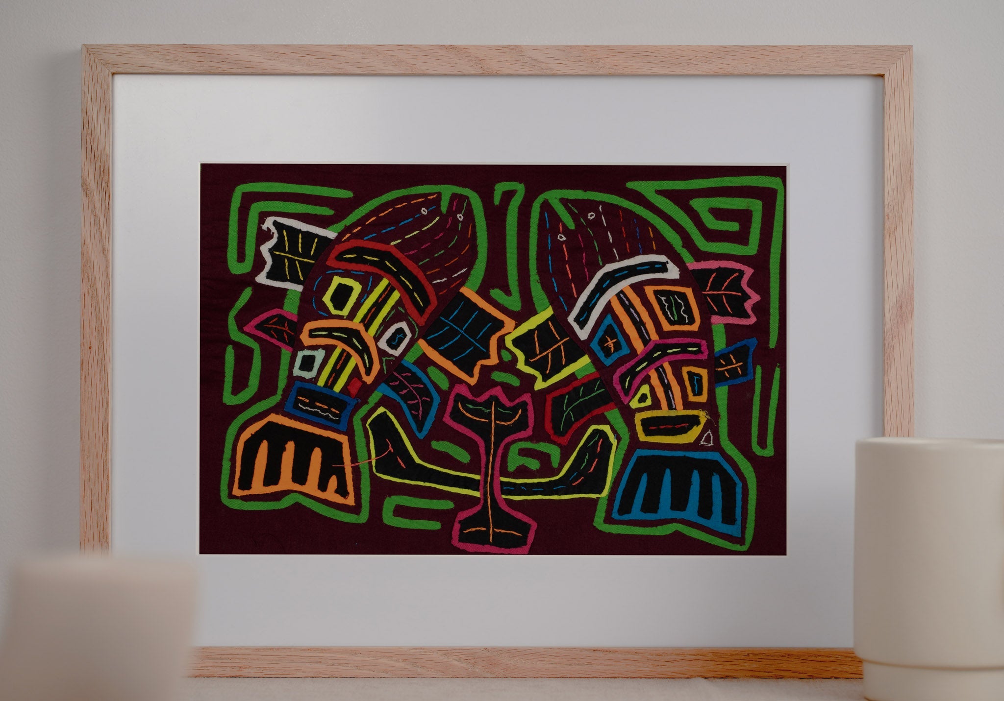 Burgundy and Green Flying Fish Mola